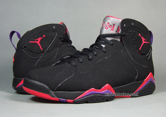 black red and purple jordan 7