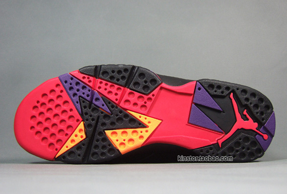 jordan 7 black red purple