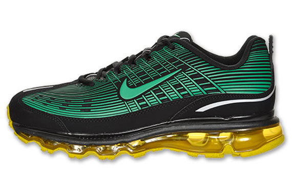 Nike Air Max 2006 Leather Black Storm Green Speed Yellow 2