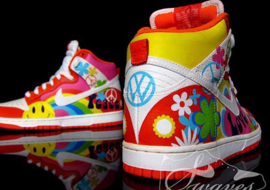 Nike Dunk High “Volkswagen Bus” Customs by Swaves