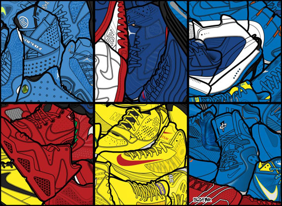 Nike Hyperdunk Sneaker Collage 5