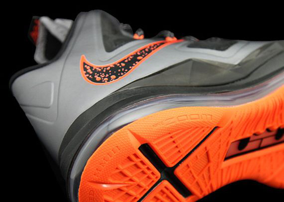 Nike LeBron X – Silver – Orange