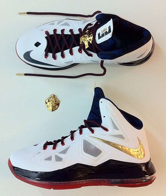 Nike LeBron X "USA" Gold Swoosh - SneakerNews.com