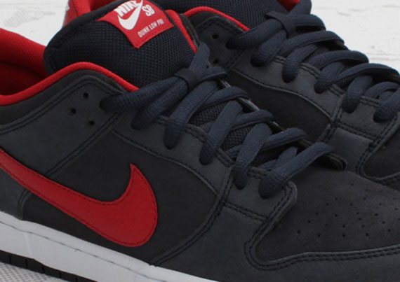 Nike SB Dunk Low – Dark Obsidian/Gym Red – Available