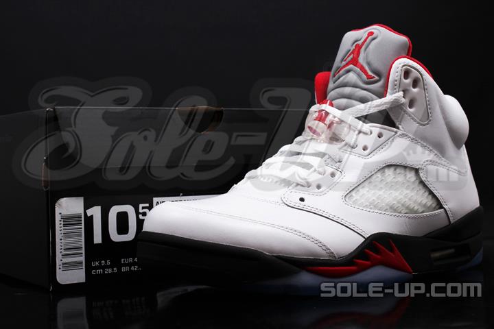 air-jordan-5-retro-white-black-fire-red-8 Air Jordan 5 Retro White Black Fire Red 8