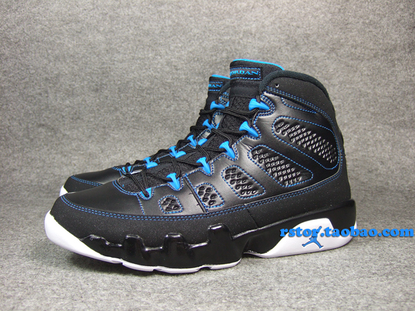 air-jordan-9-black-photo-blue-white-11 Air Jordan 9 Black Photo Blue White 11