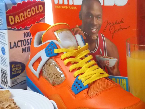 Air Jordan IV "Wheaties" Customs by Emmanuel Labor