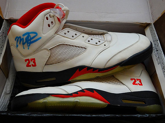 Air Jordan V – Autographed Game-Worn Michael Jordan PE