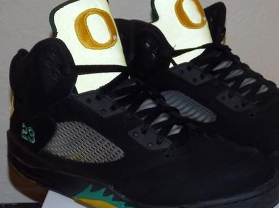 Air Jordan V "Oregon Pit Crew" Customs By Emmanuelabor