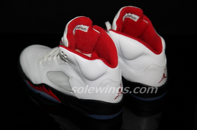 Air Jordan V White Black Fire Red 04