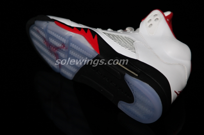 Air Jordan V White Black Fire Red 06