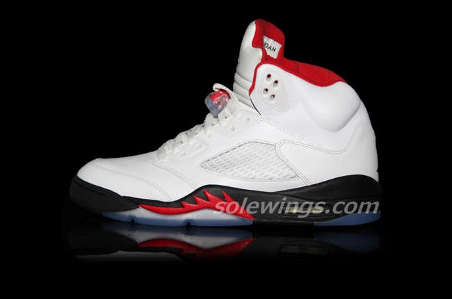 Air Jordan V White Black Fire Red 08