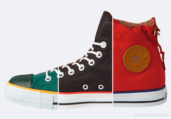 Red yellow blue hot sale and green converse