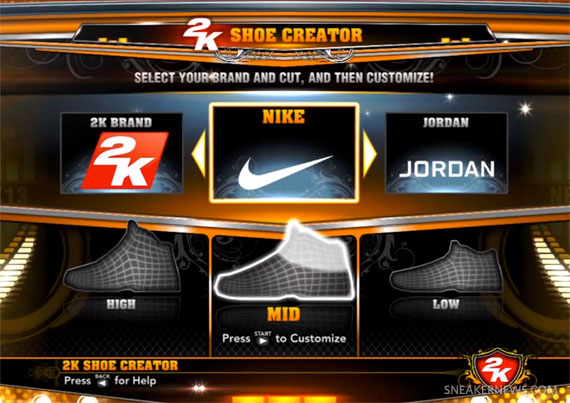 NBA 2K13 "Shoe Creator"