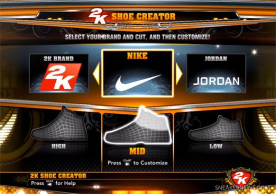 NBA 2K13 “Shoe Creator”