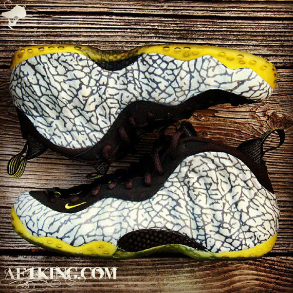 nike air foamposite one 112 customs by chef 00