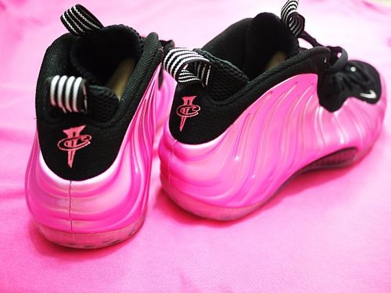 nike foamposite pearlized pink