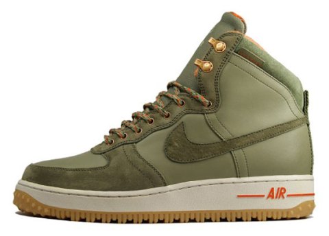 Nike Air Force 1 Hi DCN Military Boot - Silver Sage - Medium Olive ...