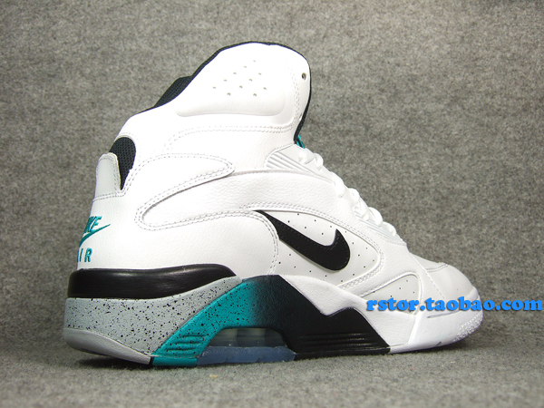 nike-air-force-180-mid-white-blue-emerald-5 Nike Air Force 180 Mid White Blue Emerald 5