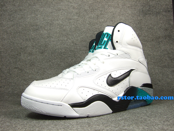 nike-air-force-180-mid-white-blue-emerald-6 Nike Air Force 180 Mid White Blue Emerald 6