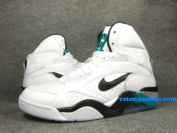 nike-air-force-180-mid-white-blue-emerald-8 Nike Air Force 180 Mid White Blue Emerald 8