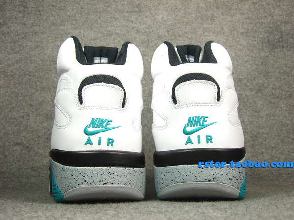nike-air-force-180-mid-white-blue-emerald-9 Nike Air Force 180 Mid White Blue Emerald 9