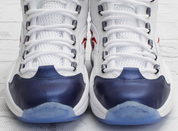 Reebok Question Mid White Pearlized Navy Available