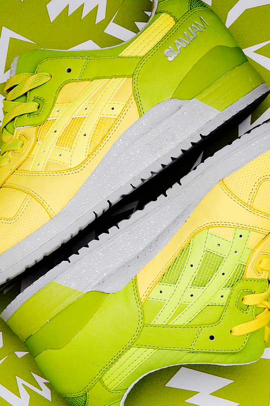 Slam Jam Asics Gel Lyte Iii Lime Green Yellow