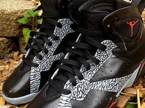 Air Jordan VII “Black/Cement” Customs by DeJesus