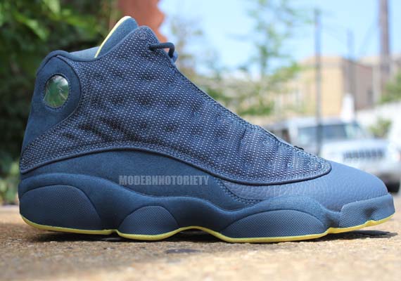 Air Jordan 13 Retro Squadron Blue Men's Shoe - Squadron Blue/Electric Yellow/Black - 11