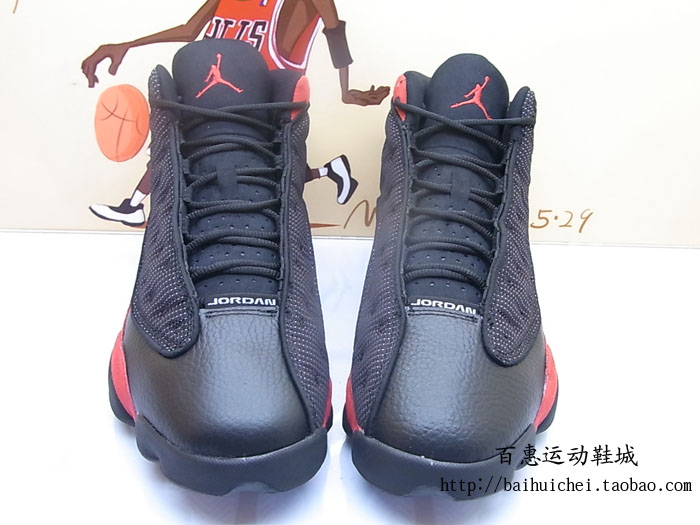Black Red Jordan 13 10