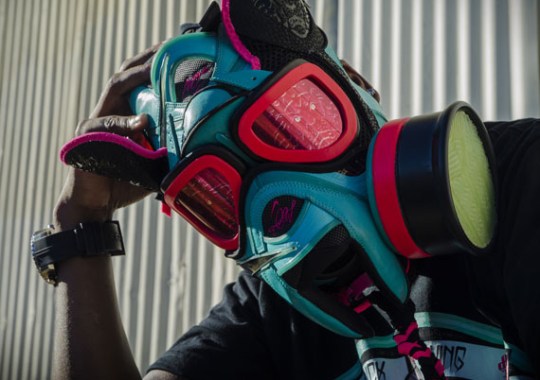 Nike LeBron 8 “South Beach” Gas Mask by Freehand Profit