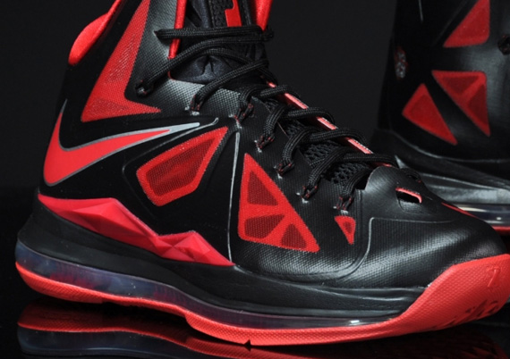 lebron x black and red
