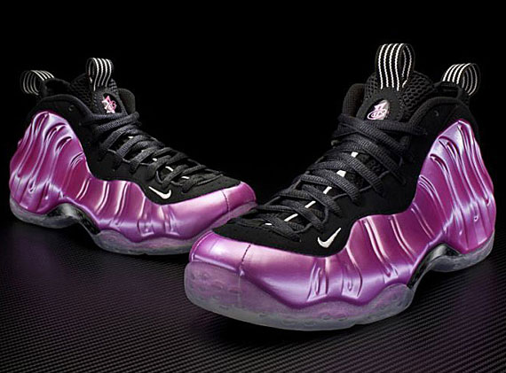 Air foamposite best sale one pearlized pink