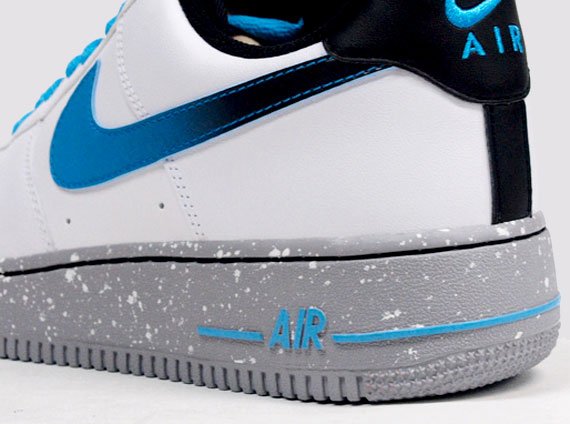 Nike Air Force 1 Low – White – Current Blue – Grey
