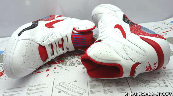 Nike Air Force 180 Mid White Red Black 2