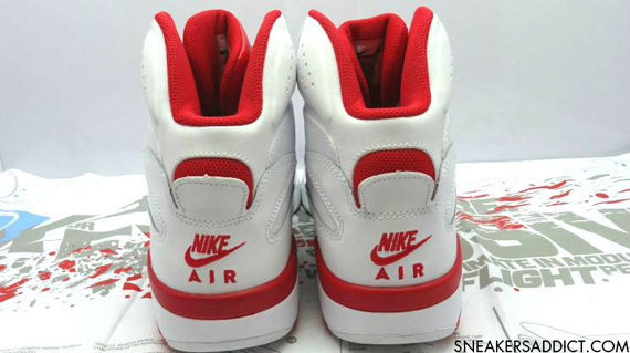 Nike Air Force 180 Mid White Red Black 5