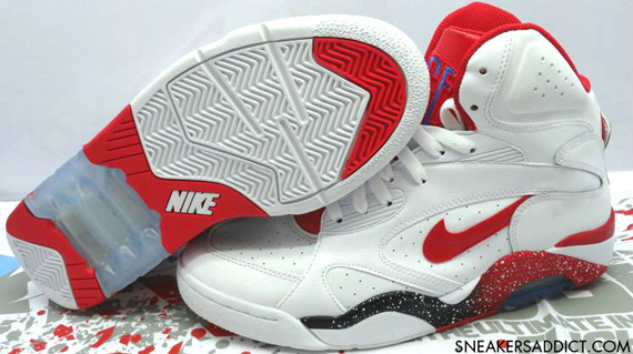 Nike Air Force 180 Mid White Red Black 6