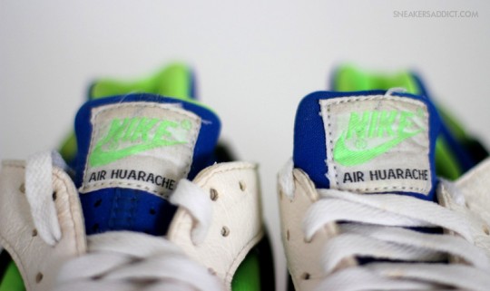 Nike Air Huarache White Royal Scream Green Og 3