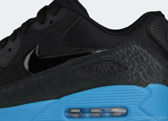 Nike Air Max 90 – Black – Blue Glow – Elephant
