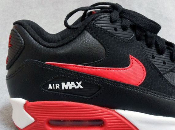 nike air max 90 black red white