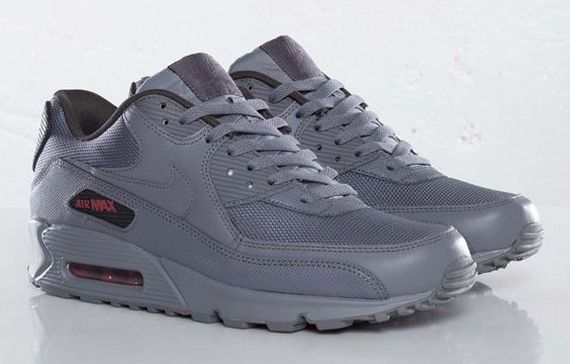 Nike Air Max 90 Charcoal Gym Red Anthracite 09