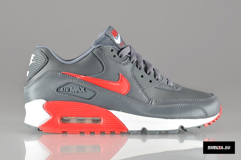 nike-air-max-90-essential-dark-grey-university-red-white-1 Nike Air Max 90 Essential Dark Grey University Red White 1
