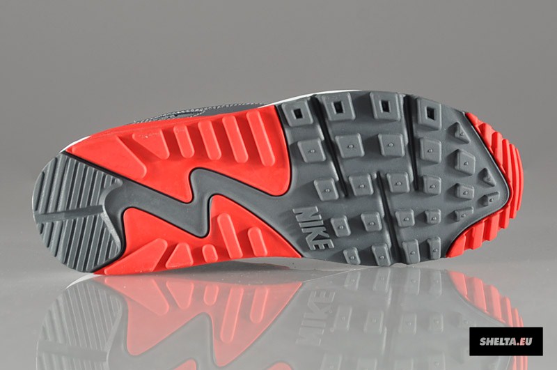 nike-air-max-90-essential-dark-grey-university-red-white-4 Nike Air Max 90 Essential Dark Grey University Red White 4