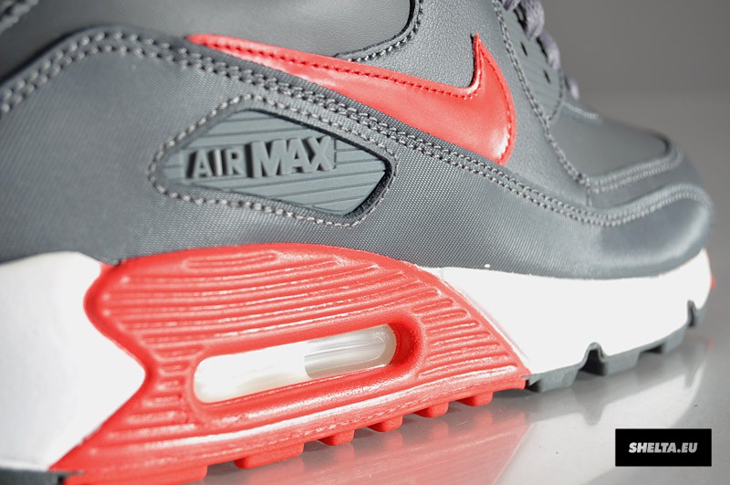 nike-air-max-90-essential-dark-grey-university-red-white-8 Nike Air Max 90 Essential Dark Grey University Red White 8