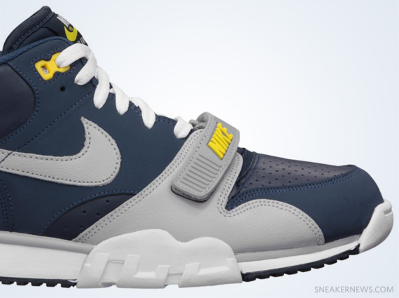 Nike Air Trainer 1 Midnight Navy Wolf Grey Obsidian Tour Yellow 4