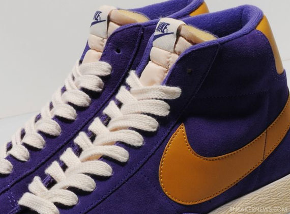Nike Blazer High Suede VNTG - Purple - Gold