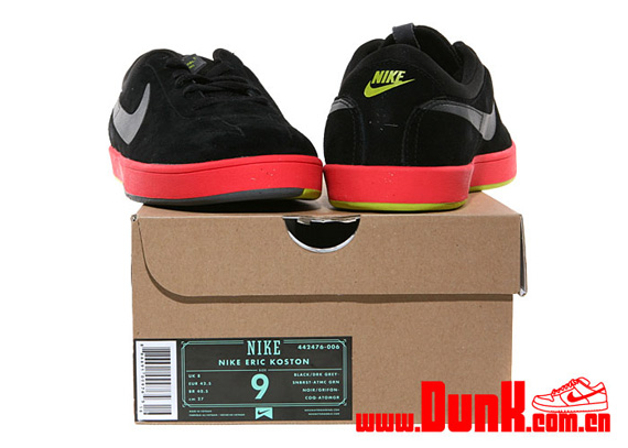 Nike Eric Koston Black Dark Grey Sunburst Atomic Green 1