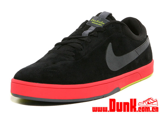 nike eric koston black dark grey sunburst atomic green 4