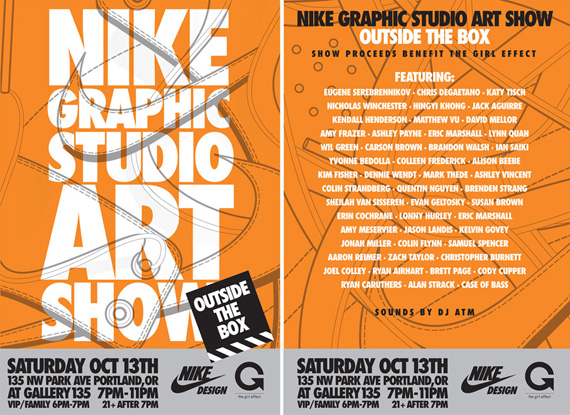 Nike Graphic Studio Art Show October 13